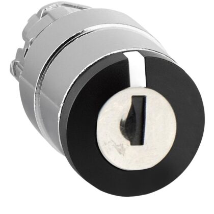 Schneider Automation Kop voor keuzeschakelaar met slot - 3 standen - Ø22 - zwart - zonder markering ZB4BG0