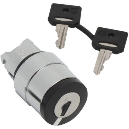 Schneider Automation Kop voor keuzeschakelaar met slot - 2 standen - Ø22 - zwart - zonder markering ZB4BG210
