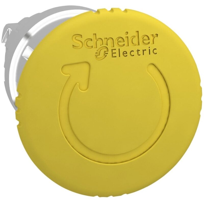 Schneider Automation Kop voor noodstop Ø40 draaien om te ontgrendelen Ø22 geel zonder markering ZB4BS55