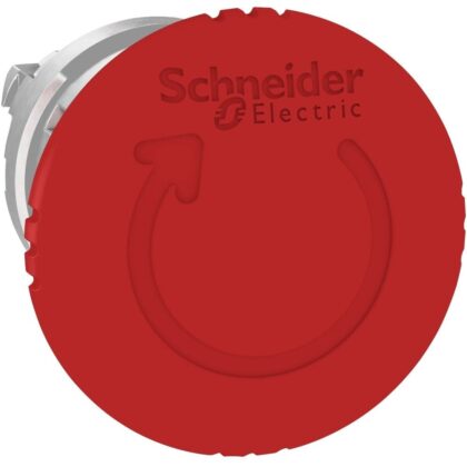 Schneider Automation Kop voor noodstop Ø40 draaien om te ontgrendelen Ø22 rood zonder markering ZB4BS844