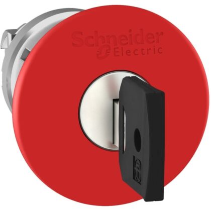 Schneider Automation Kop voor noodstop Ø40 ontgrendelen met sleutel Ø22 rood zonder markering ZB4BS944