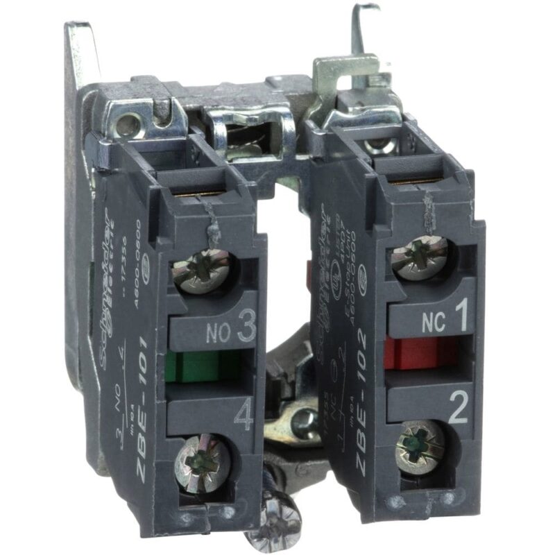 Schneider Automation Lichaam voor drukknop - Ø22 - 1NC + 1NO ZB4BZ105