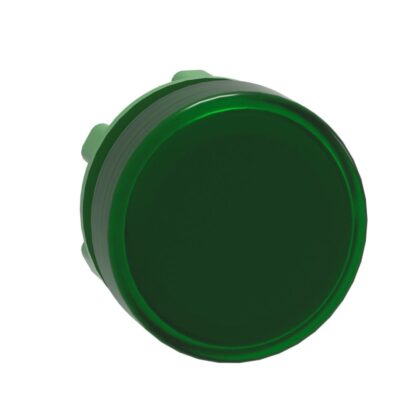 Schneider Automation kop voor lampje - Ø22 - rond - glad kapje groen ZB5AV033