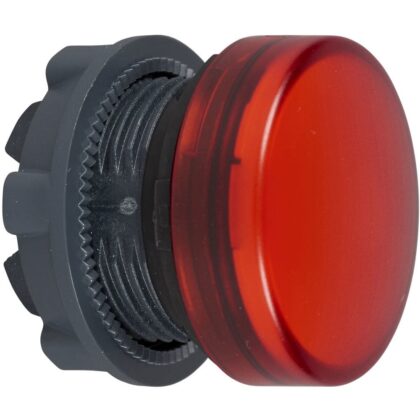 Schneider Automation kop voor lampje - Ø22 - rond - glad kapje rood ZB5AV04