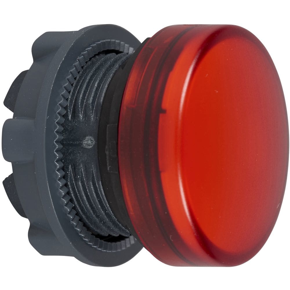 Schneider Automation kop voor lampje - Ø22 - rond - glad kapje rood ZB5AV04