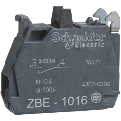 Schneider Automation contactelement voor drukknop - ZBE Ø22 - 1 NO verguld ZBE1016