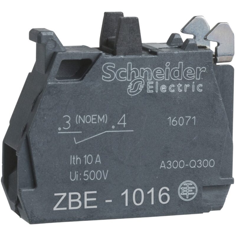 Schneider Automation contactelement voor drukknop - ZBE Ø22 - 1 NO verguld ZBE1016