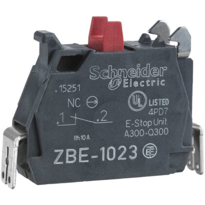 Schneider Automation Contactelement voor knop - zbe ø 22 - 1 nc ZBE1023