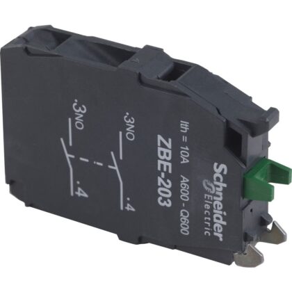 Schneider Automation Contactelement voor drukknop - ZBE Ø22 - 2NO ZBE203
