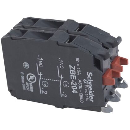 Schneider Automation Contactelement voor drukknop - ZBE Ø22 - 2NC ZBE204