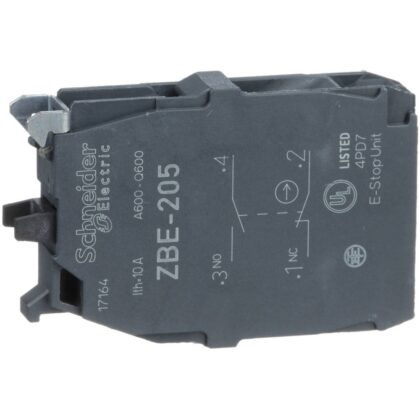 Schneider Automation Contactelement voor drukknop - ZBE Ø22 - 1NC + 1NO ZBE205