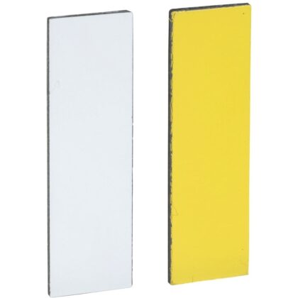 Schneider Automation Etiket zonder markering - Ø22 - 8x27mm - te graveren - witte en gele zijde ZBY0102