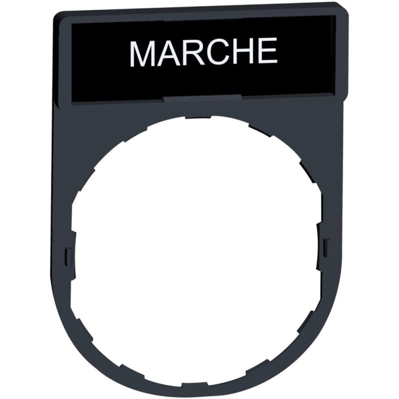 Schneider Automation Etikethouder 30x40mm standaard - Ø22 - met etiket MARCHE ZBY2103