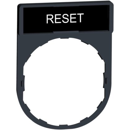 Schneider Automation Etikethouder 30x40mm standaard - Ø22 - met etiket RESET ZBY2322