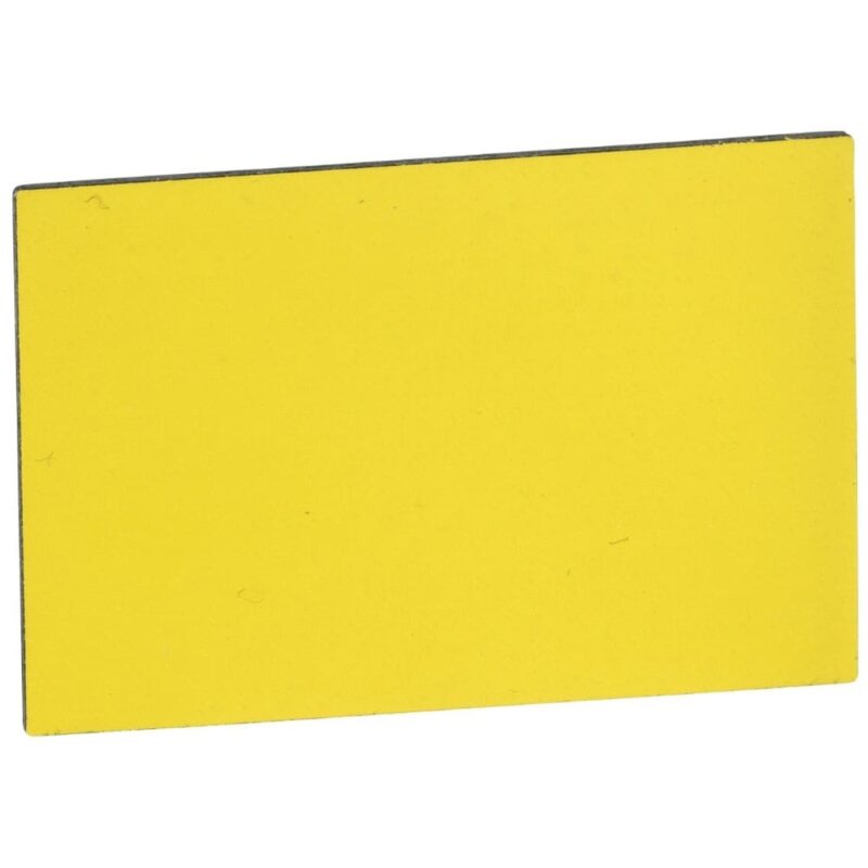 Schneider Automation Etiket zonder markering 18x27mm - Ø22 - te graveren - witte en gele zijde ZBY5102
