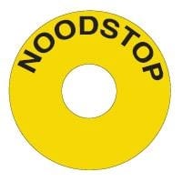Schneider Automation Etiket - Ø22 - NOODSTOP - Ø60mm - geel ZBY9530