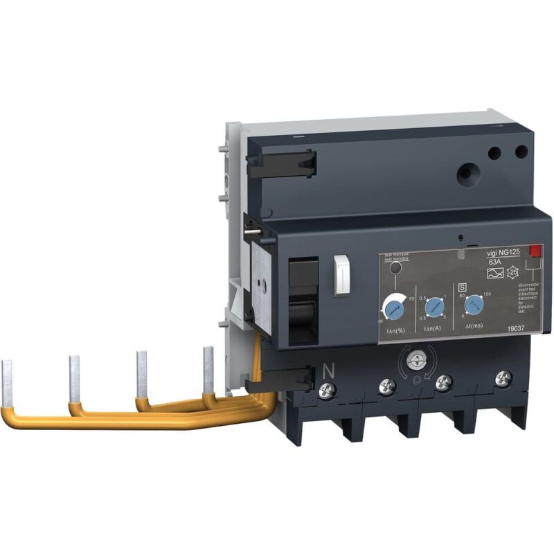 Schneider Distribution differentieelelement Vigi NG125 - 63 A - 4P - 230..415 V - 30 mA 19015