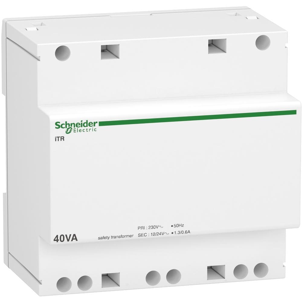 Schneider Distribution modulaire veiligheidstransfomator iTR-230 V 50..60 Hz-output 12..24 V-40 VA A9A15220