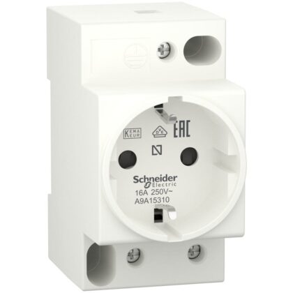 Schneider Distribution DIN stopcontact iPC - 2P+E - 16A - 250VAC - KEMA VDE 0620 - Duitse norm A9A15310