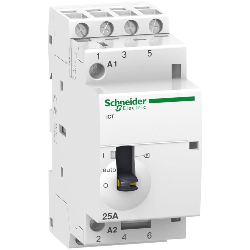 Schneider Distribution Vermogenscontactor 25A - 4P - 230V - MAN - 4NO A9C21834