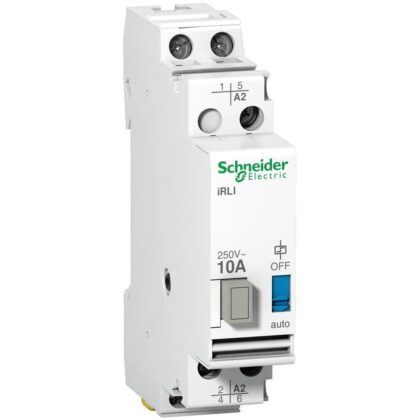 Schneider Distribution Omschakelrelais iRLI 10A 2P Uc 230V-240VAC Ue 250VAC A9E15535