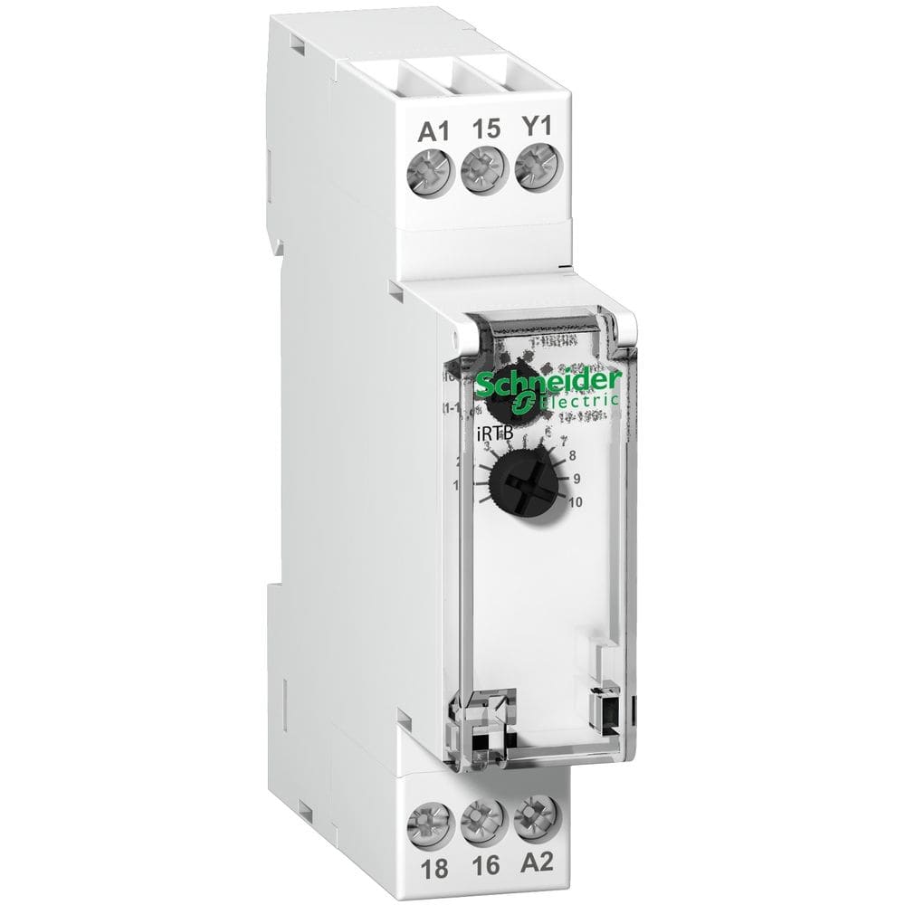 Schneider Distribution iRTB relais-vertraagt uitsch. van belasting na sluiten-1C/O-Uc 24-240VAC/24VDC A9E16066