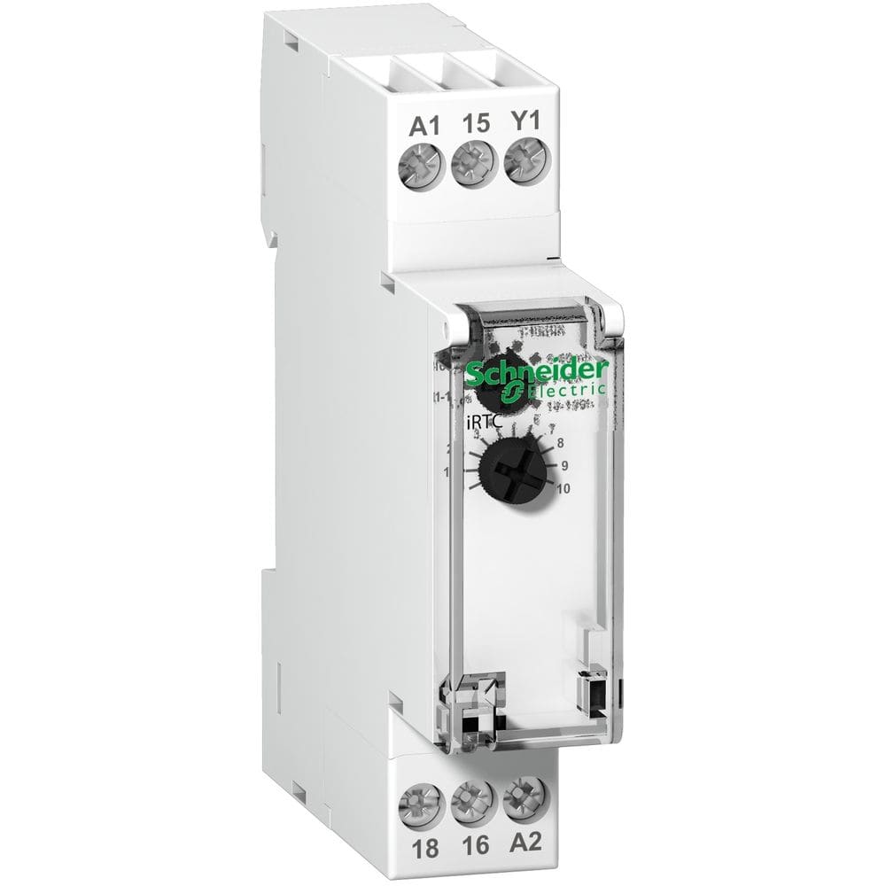 Schneider Distribution iRTC relais-vertraagt uitsch. van belasting na openen-1O/C-Uc 24-240 VAC/24VDC A9E16067