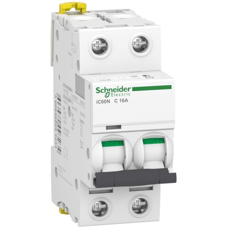 Schneider Distribution Acti9 iC60N Modulaire Automaat 2P 16A 6kA A9F79216