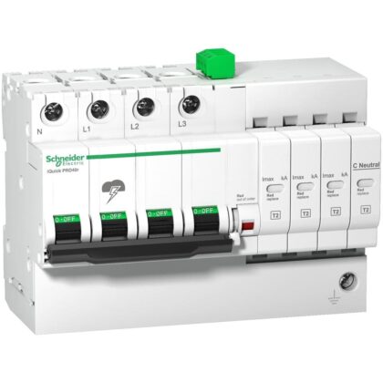 Schneider Distribution iQuick PRD20r mod. overspanningsafl.-3 p. + N-264V-met overdracht op afstand A9L16297