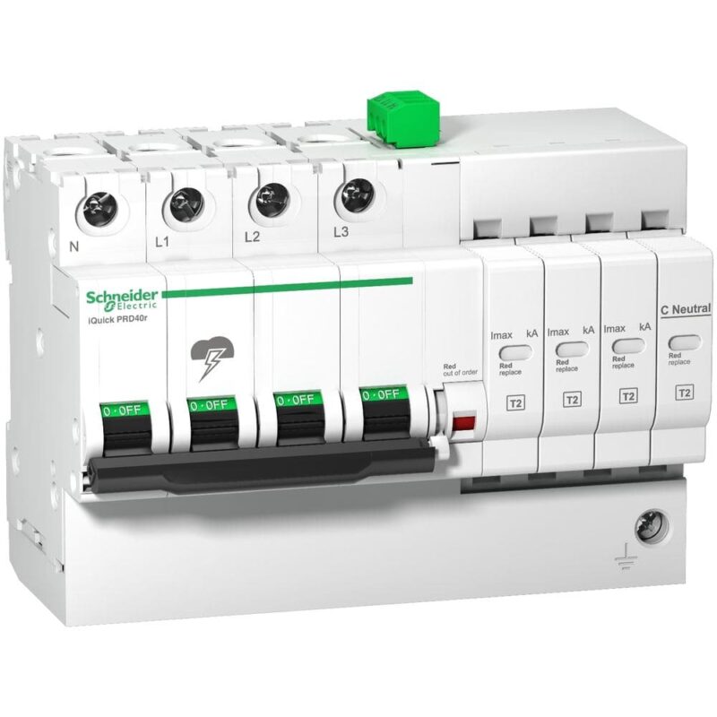 Schneider Distribution iQuick PRD20r mod. overspanningsafl.-3 p. + N-264V-met overdracht op afstand A9L16297