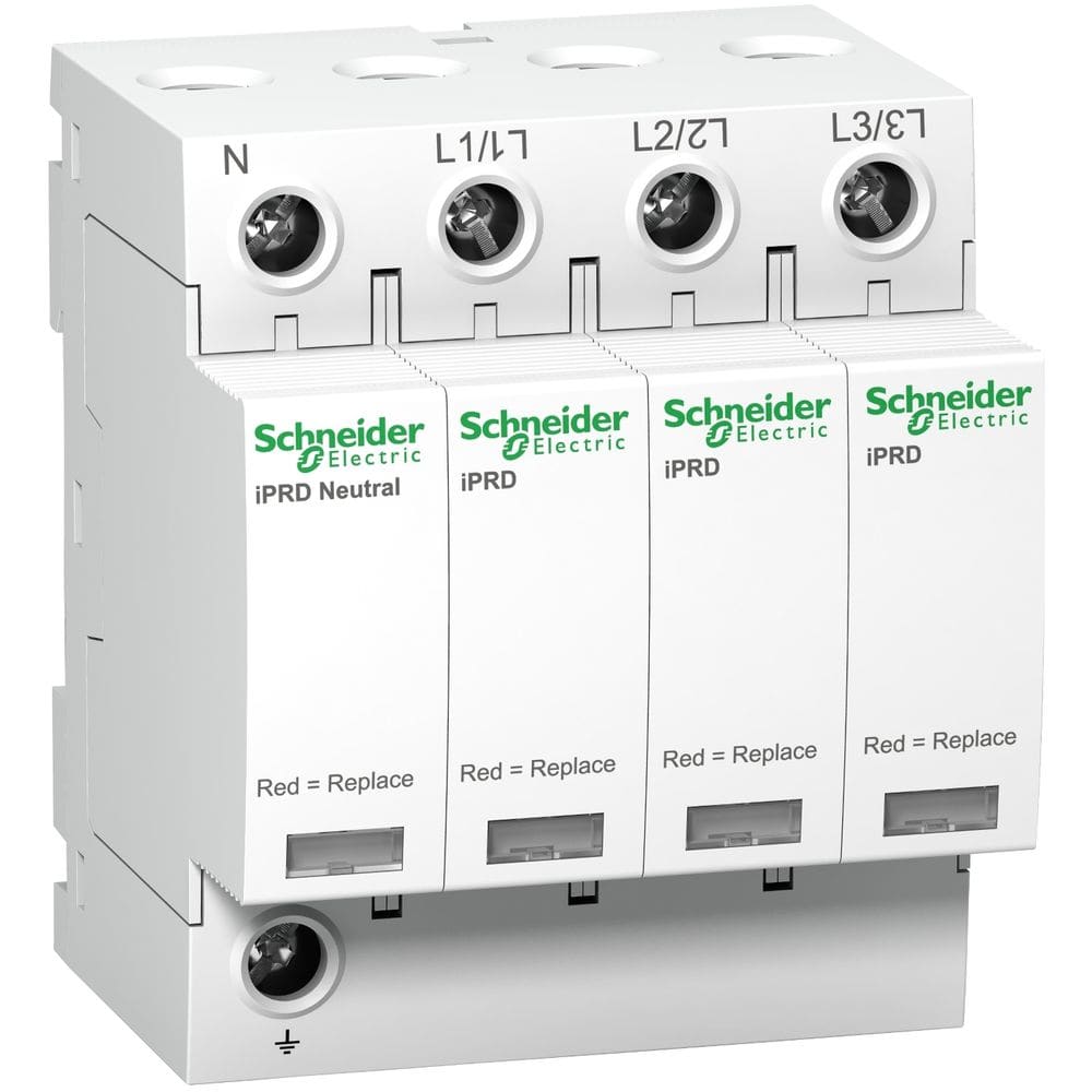 Schneider Distribution iPRD20r modulaire overspanningsafleider-3P + N-350V-met overdracht op afstand A9L20601