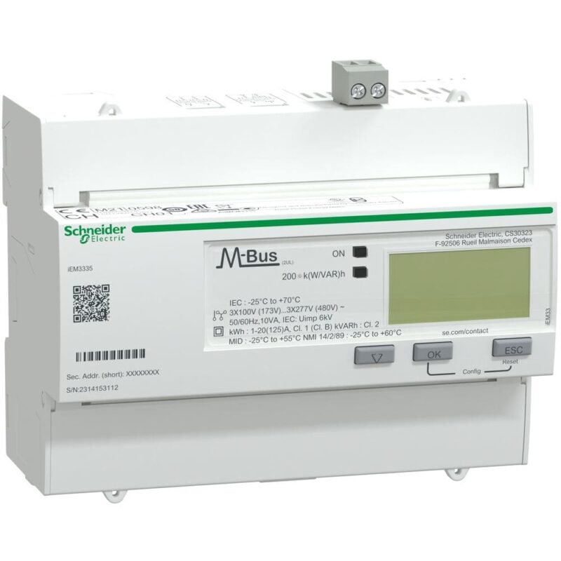 Schneider Distribution iEM3335 Energiemeter 3F 125A