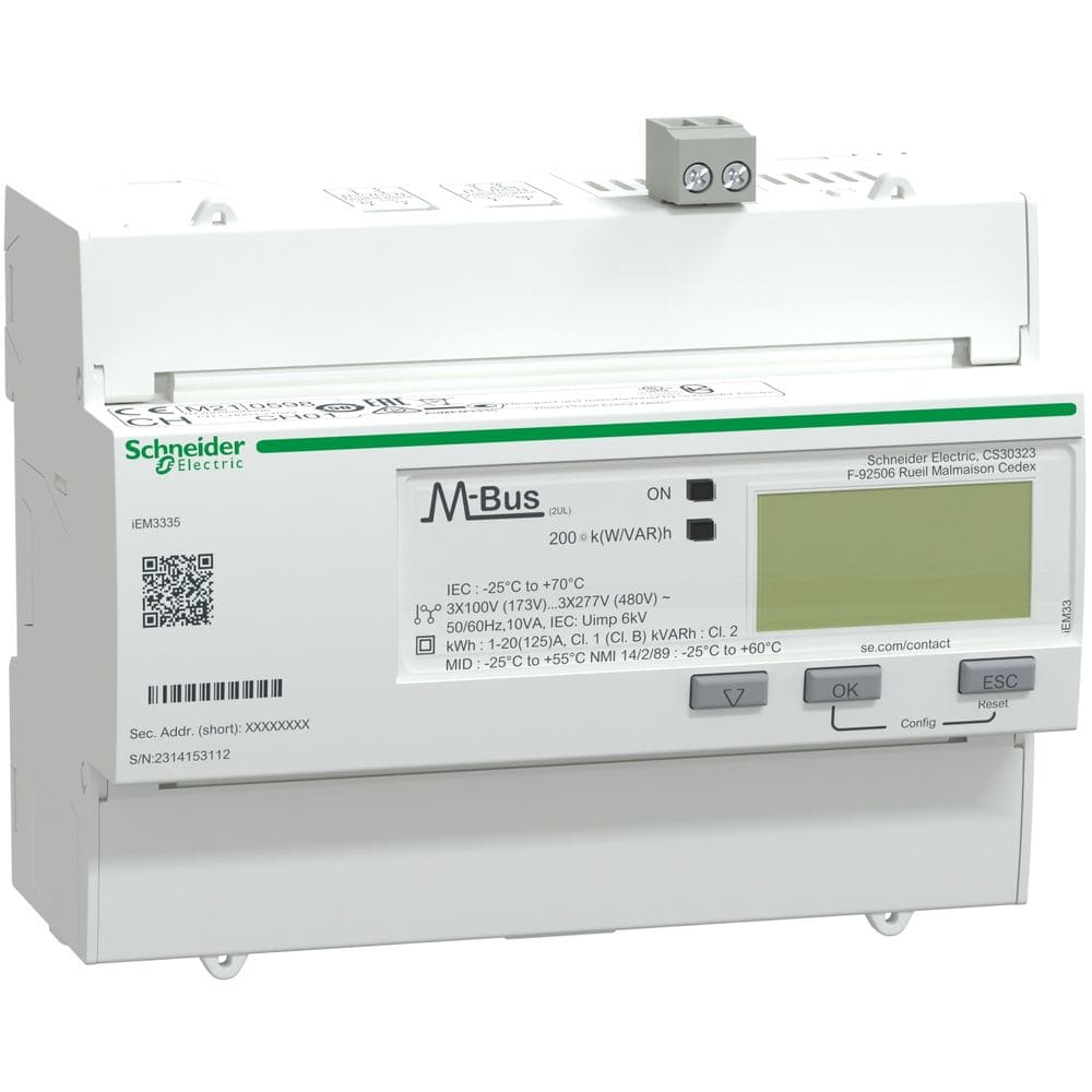 Schneider Distribution iEM3335 Energiemeter 3F 125A