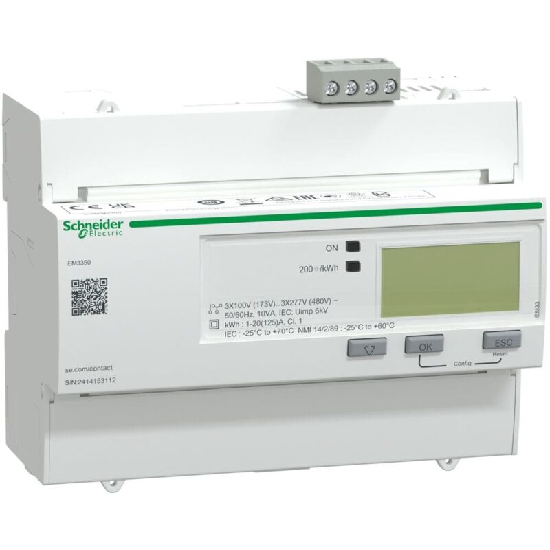 Schneider Distribution iEM3350 energiemeter - 125 A - Modbus A9MEM3350