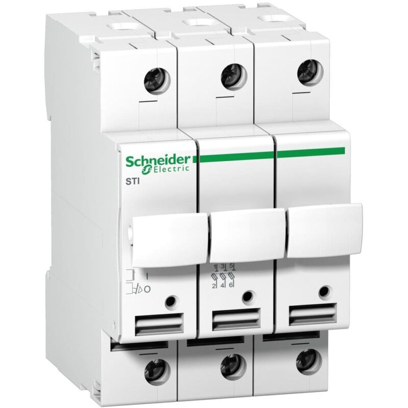 Schneider Distribution Acti 9 - smeltv.-scheid. STI - 3 p. - 25 A - voor smeltveiligheid 10