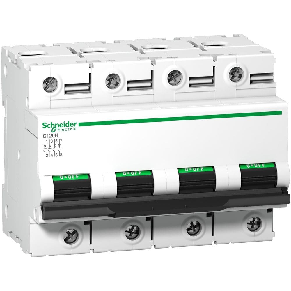 Schneider Distribution Modulaire automaat C120H 4P 100A curve C 15kA A9N18480