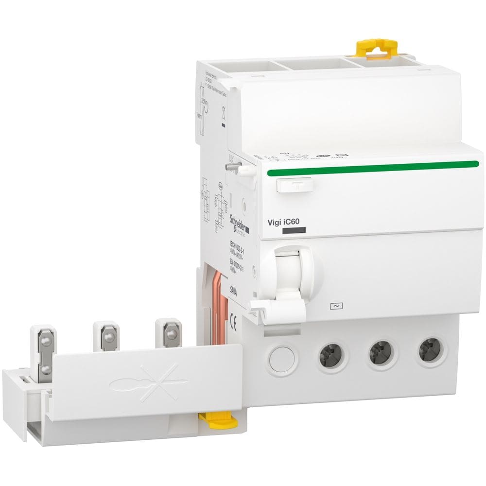 Schneider Distribution Vigi iC60 - aardlek hulpblok - 3P - 40A - 300mA - AC type A9Q14340