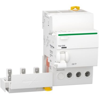 Schneider Distribution Vigi iC60 - aardlek hulpblok - 3P - 25A - 30mA - A type A9Q21325