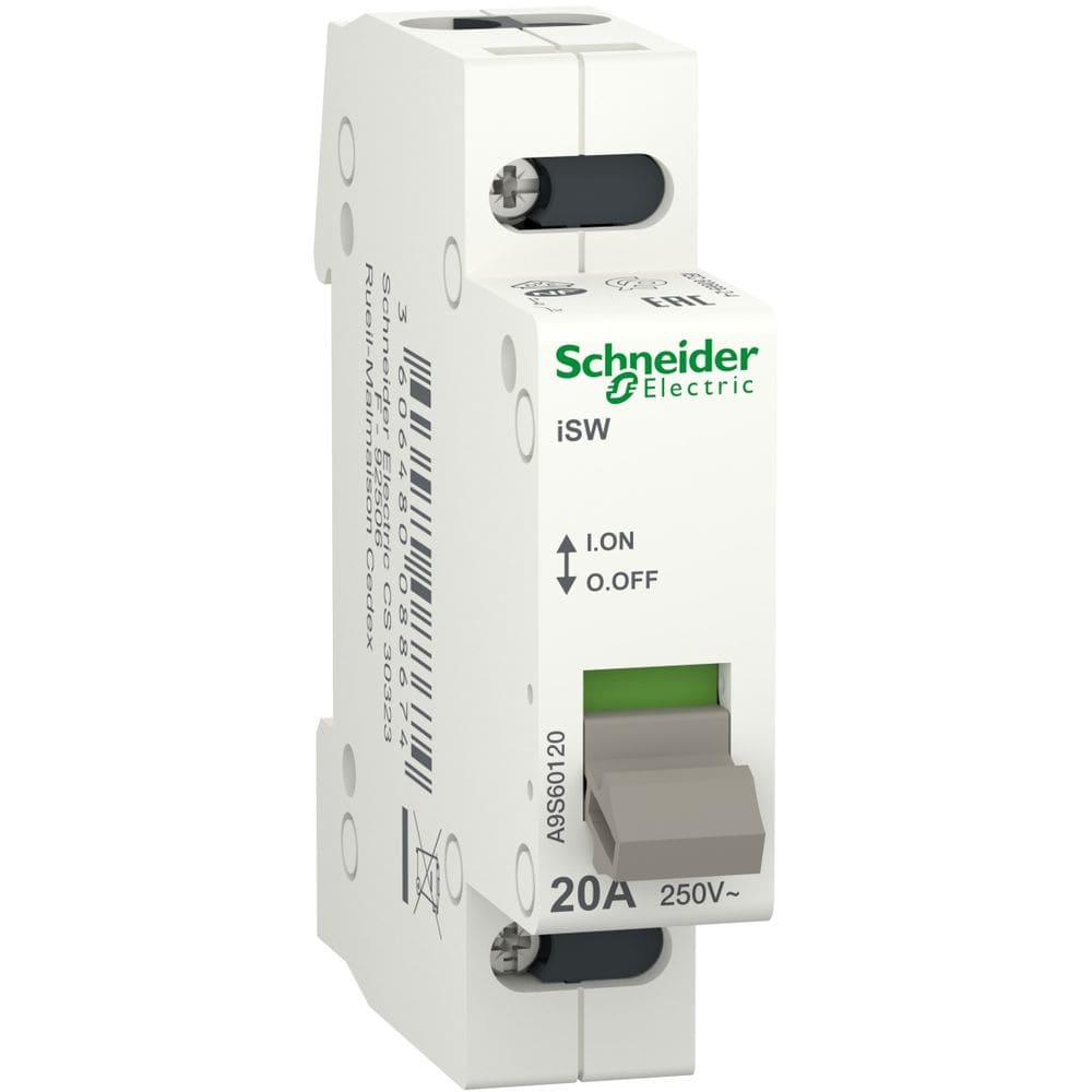 Schneider Distribution Schakelaar  iSW 1P 20A A9S60120