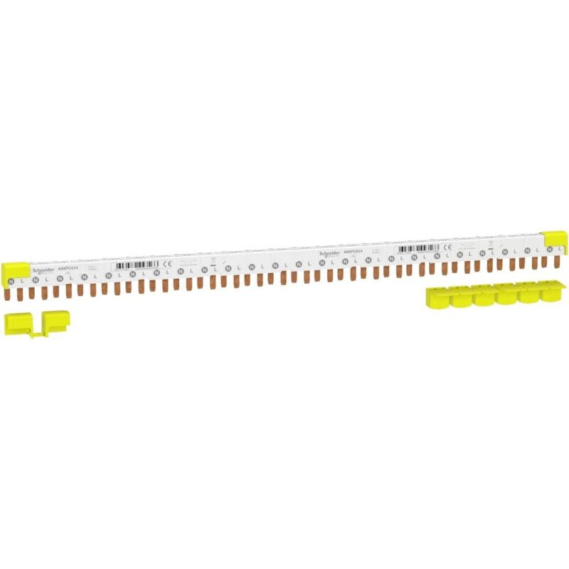 Schneider Distribution A9 Verdeelrail - 1PN - 24 mod/9mm A9XPC624