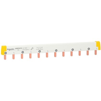 Schneider Distribution combinatierail - gemakkelijk te snijden - Acti 9 2 polen 12 modules 100A A9XPH212