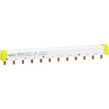 Schneider Distribution combinatierail - gemakkelijk te snijden - Acti 9 4 polen 12 modules 100A A9XPH412