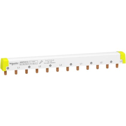 Schneider Distribution combinatierail - gemakkelijk te snijden - Acti 9 gebalanceerd 3P+N 12 modules 10 A9XPH512