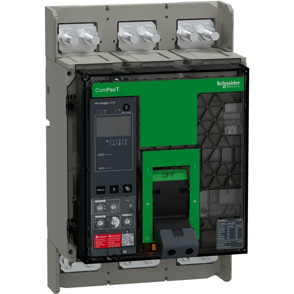 Schneider Distribution ComPacT NS1000N - 4P - 1000A - MicroLogic 2.0E - Icu 50kA - vast - manuele bed. C100N42EFM