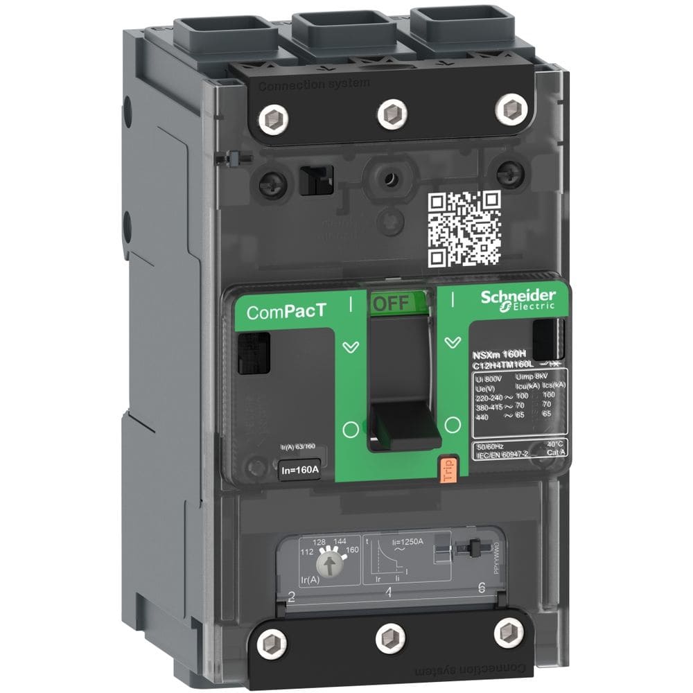 Schneider Distribution circuit breaker ComPacT NSXm B (25 kA at 415 VAC)