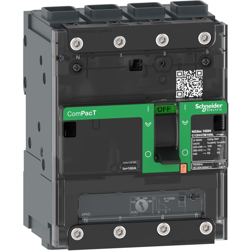 Schneider Distribution circuit breaker ComPacT NSXm B (25 kA at 415 VAC)