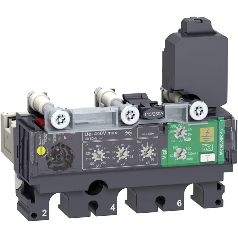 Schneider Distribution Trip Unit 3P 160A MicroLogic Vigi 4.2 voor ComPacT NSX100/160/250 C1634V160