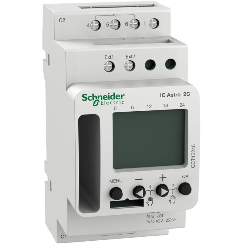 Schneider Distribution Programmeerbare schemerschakelaar IC Astro 2 kanalen smart CCT15245