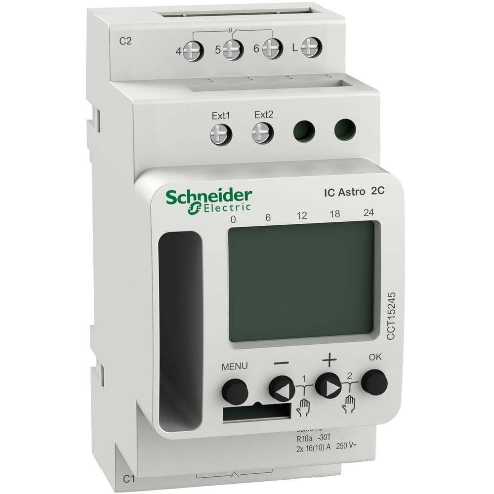 Schneider Distribution Programmeerbare schemerschakelaar IC Astro 2 kanalen smart CCT15245