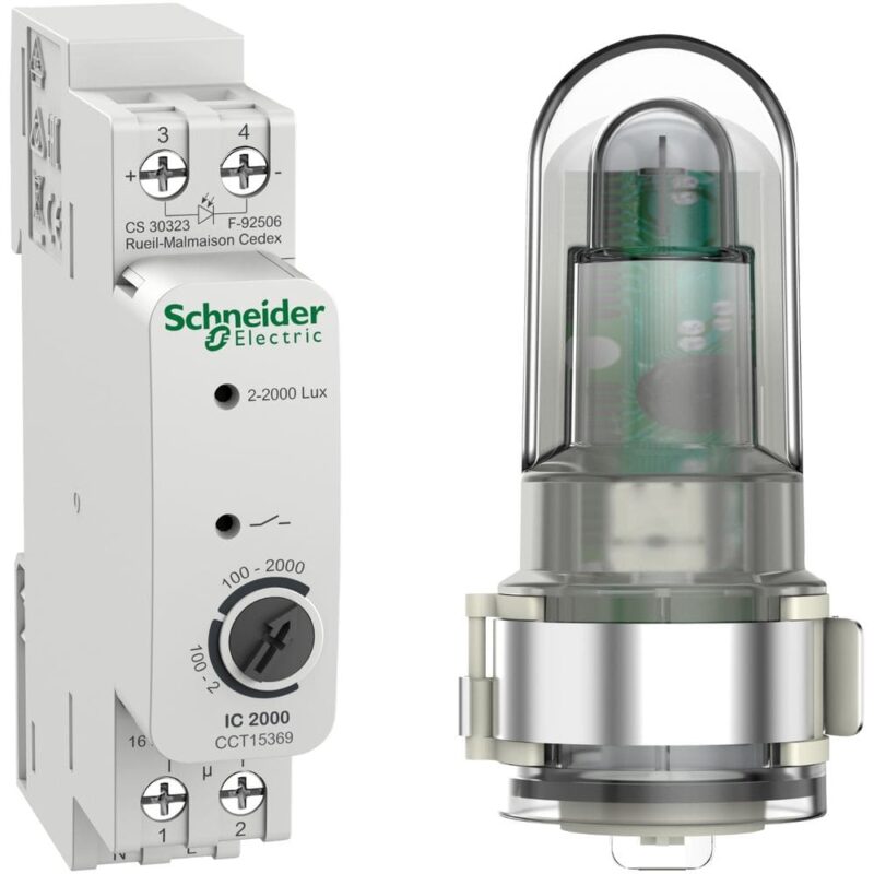 Schneider Distribution Schemerschakelaar IC2000 met lichtsensor voor buiten (18 mm) CCT15369